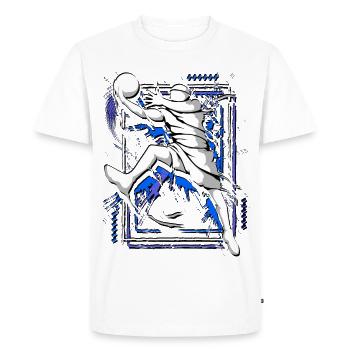 Basketball Player - Basketball - Basketball Player Dunk - Men's Premium Organic T-Shirt - white - Front - Nico (187cm)