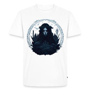 Skull Goth Girl - Men's Premium Organic T-Shirt - white - Front - Nico (187cm)