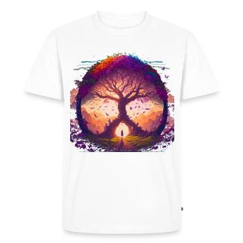 Tree of Dreams - Men's Premium Organic T-Shirt - white - Front - Nico (187cm)