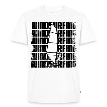 Planche à voile - T-shirt Premium bio Homme - blanc - Devant - Nico (187cm)