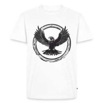 Aigle fort - T-shirt Premium bio Homme - blanc - Devant - Nico (187cm)