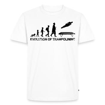 Développement du sport trampoline - T-shirt Premium bio Homme - blanc - Devant - Nico (187cm)