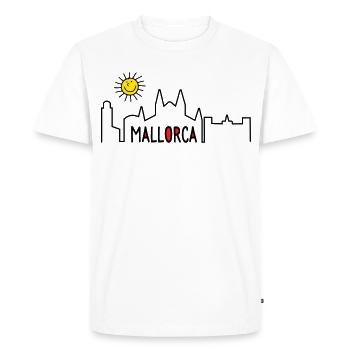 Majorque en été - T-shirt Premium bio Homme - blanc - Devant - Nico (187cm)