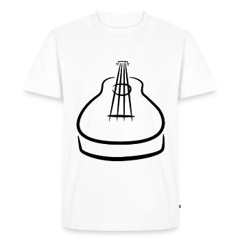 Ukulele sketch - Men's Premium Organic T-Shirt - white - Front - Nico (187cm)