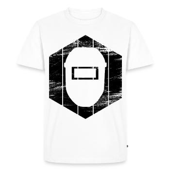 Masque de soudeur - T-shirt Premium bio Homme - blanc - Devant - Nico (187cm)