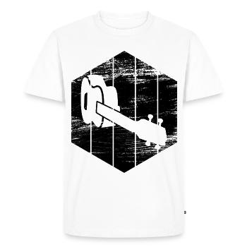 Ukulele sketch - Men's Premium Organic T-Shirt - white - Front - Nico (187cm)