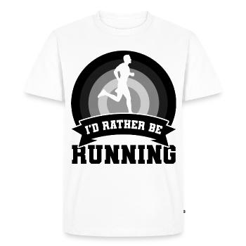 Drôle de blague de coureur - T-shirt Premium bio Homme - blanc - Devant - Nico (187cm)