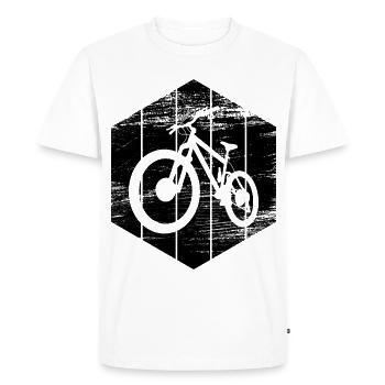VTT - T-shirt Premium bio Homme - blanc - Devant - Nico (187cm)
