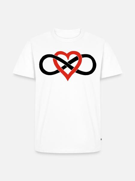 Infinite Love (Black) - Men's Premium Organic T-Shirt - white