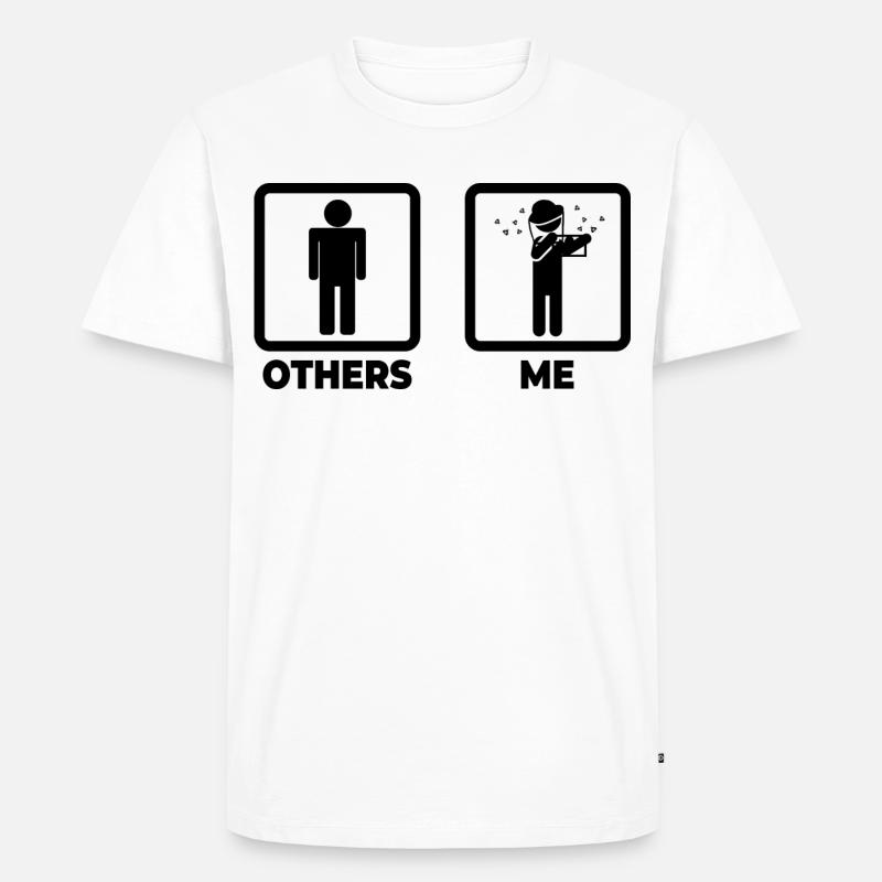 Leben eines Imkers - Männer Premium Bio T-Shirt - Weiß