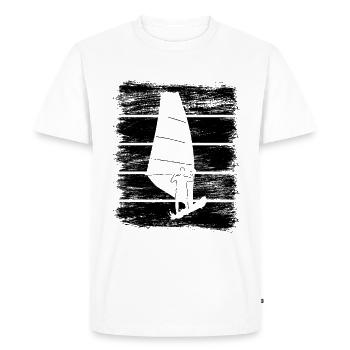 Planche à voile - T-shirt Premium bio Homme - blanc - Devant - Nico (187cm)