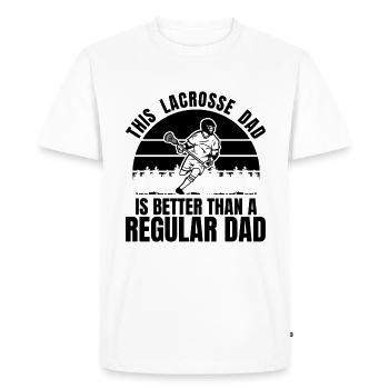 Papa de crosse - T-shirt Premium bio Homme - blanc - Devant - Nico (187cm)