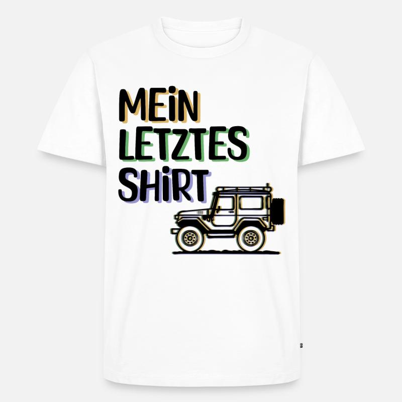 Wanderer Camping Statement Campingplatz Ferien - Männer Premium Bio T-Shirt - Weiß