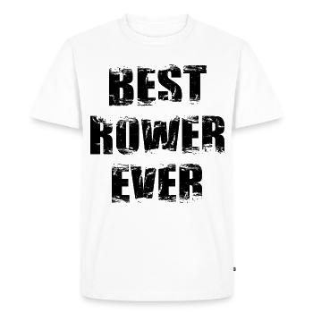 Rameur - T-shirt Premium bio Homme - blanc - Devant - Nico (187cm)