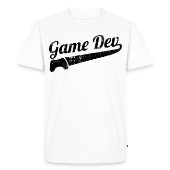 Dicton du développement de jeux - T-shirt Premium bio Homme - blanc - Devant - Nico (187cm)