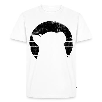 Chat - T-shirt Premium bio Homme - blanc - Devant - Nico (187cm)
