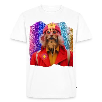 Trendy colorful man - Men's Premium Organic T-Shirt - white - Front - Nico (187cm)