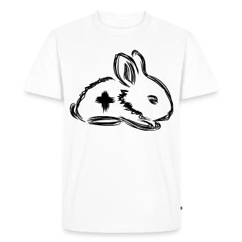 Rabbit First Aid - Men's Premium Organic T-Shirt - white - Front - Nico (187cm)