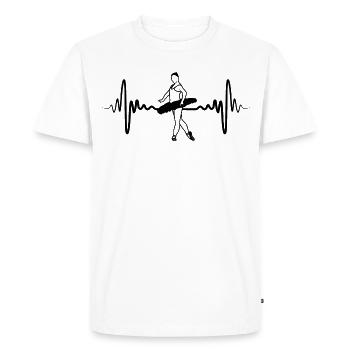 Ballet Girl - Men's Premium Organic T-Shirt - white - Front - Nico (187cm)