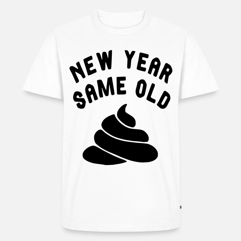 Jedes Silvester ist es dasselbe... # - Männer Premium Bio T-Shirt - Weiß