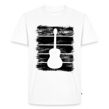 Guitar Sketch - Men's Premium Organic T-Shirt - white - Front - Nico (187cm)