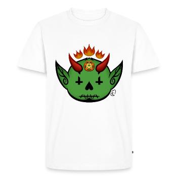 Démon De Chiffon ! - T-shirt Premium bio Homme - blanc - Devant - Nico (187cm)