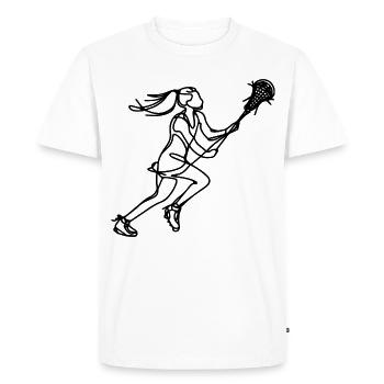 Filles de crosse - T-shirt Premium bio Homme - blanc - Devant - Nico (187cm)