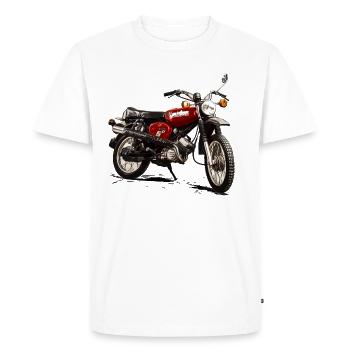 Moto S51 Enduro Simson - T-shirt Premium bio Homme - blanc - Devant - Nico (187cm)