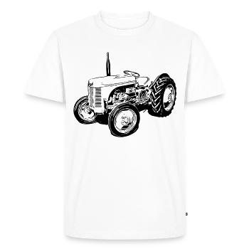 Stéphanie - T-shirt Premium bio Homme - blanc - Devant - Nico (187cm)
