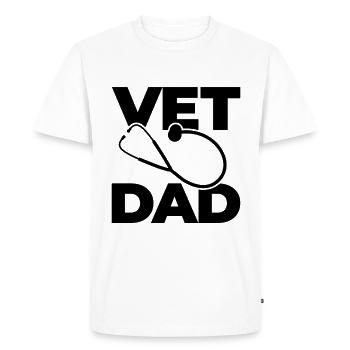 Veterinarian Father - Men's Premium Organic T-Shirt - white - Front - Nico (187cm)
