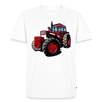 V BM 814 Turbo Tracteur - T-shirt Premium bio Homme - blanc - Devant - Nico (187cm)