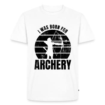 Proverbe de l’archer - T-shirt Premium bio Homme - blanc - Devant - Nico (187cm)