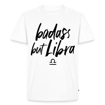 Astro Badass mais Balance - T-shirt Premium bio Homme - blanc - Devant - Nico (187cm)