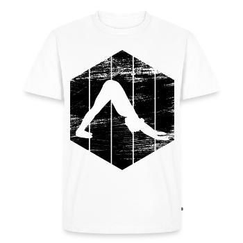 Yogini - T-shirt Premium bio Homme - blanc - Devant - Nico (187cm)