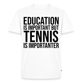 Tennis Tennis Tennis - T-shirt Premium bio Homme - blanc - Devant - Nico (187cm)