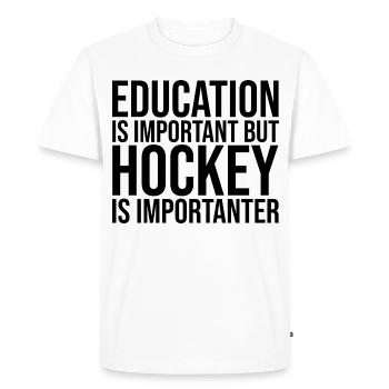 Hockey Hockey Hockey - T-shirt Premium bio Homme - blanc - Devant - Nico (187cm)