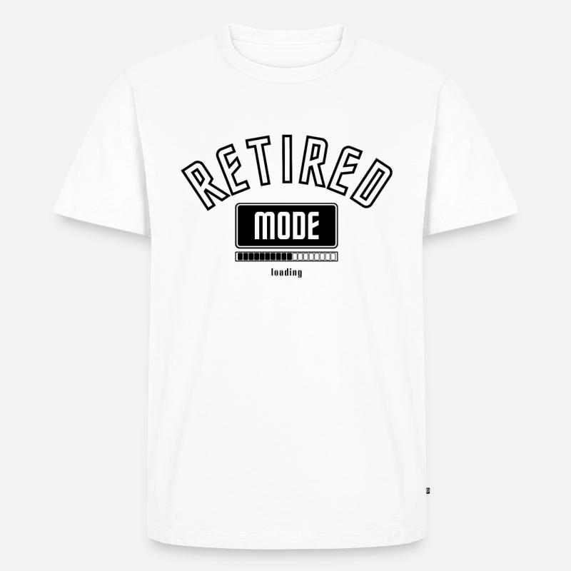 Vorfreude Rentner Modus wird geladen. - Männer Premium Bio T-Shirt - Weiß