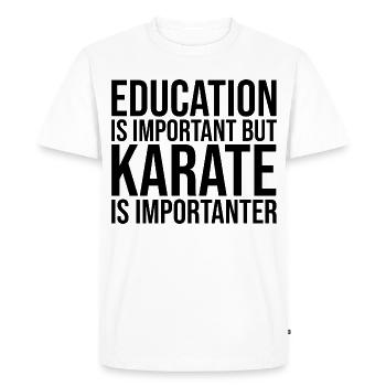 Karaté Karaté Karaté - T-shirt Premium bio Homme - blanc - Devant - Nico (187cm)