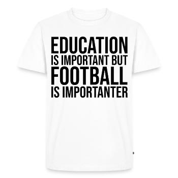 Football Football Football - T-shirt Premium bio Homme - blanc - Devant - Nico (187cm)