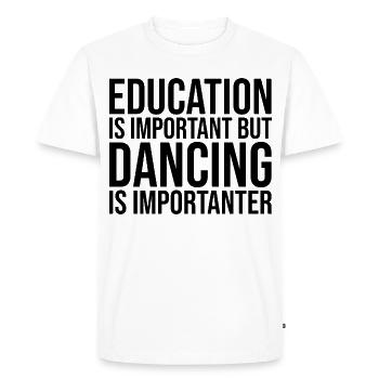 Dancing Dancing Dancing - Men's Premium Organic T-Shirt - white - Front - Nico (187cm)