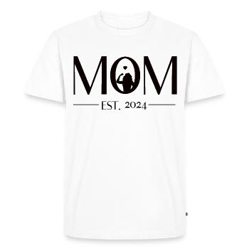 Future Maman - Maman est. 2024. Werdende Mutter - T-shirt Premium bio Homme - blanc - Devant - Nico (187cm)