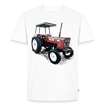 Tracteur 666 - T-shirt Premium bio Homme - blanc - Devant - Nico (187cm)