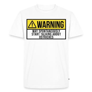 Ostrich Ostrich Ostrich - Men's Premium Organic T-Shirt - white - Front - Nico (187cm)