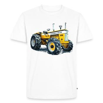 Minneapolis Tractor G1000 - Men's Premium Organic T-Shirt - white - Front - Nico (187cm)