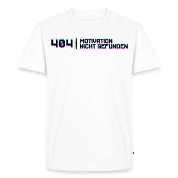 Developer Code Debug Statement Entwickler Dev - Men's Premium Organic T-Shirt - white - Front - Nico (187cm)