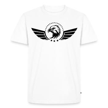 Aigle - Amoureux des oiseaux - T-shirt Premium bio Homme - blanc - Devant - Nico (187cm)