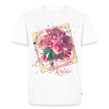 Give Yourself Hope Almond Blossoms - Men's Premium Organic T-Shirt - white - Front - Nico (187cm)