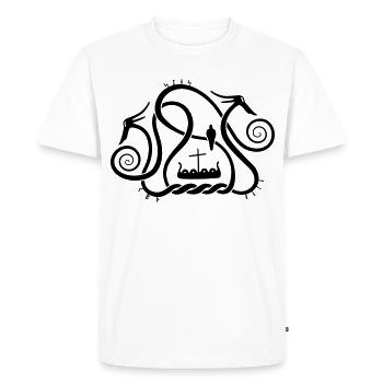 Sea serpents - T-shirt Premium bio Homme - blanc - Devant - Nico (187cm)