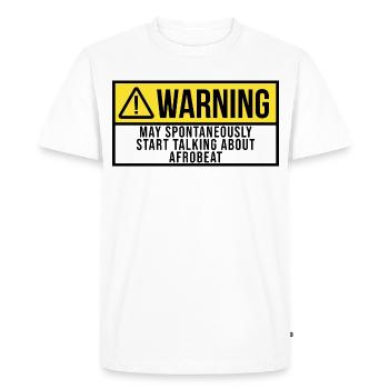 Afrobeat Afrobeat Afrobeat - Men's Premium Organic T-Shirt - white - Front - Nico (187cm)