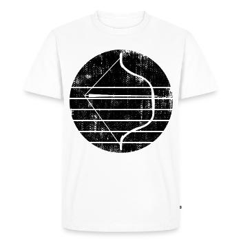 Bow and arrow - Men's Premium Organic T-Shirt - white - Front - Nico (187cm)